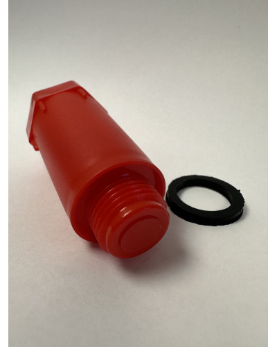 Заглушка красная для фитингов ВР 1/2, 80 мм, Henco