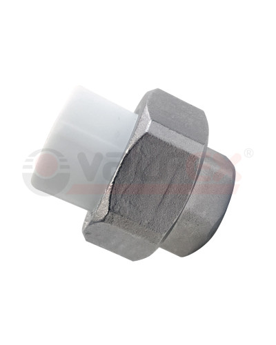 Муфта УСИЛЕННАЯ комб.разъём.(американка) с внутренней резьбой 20х1/2 (125/25) (Valfex) БЕЛАЯ, Valfex