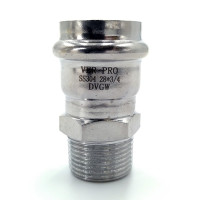 Соединитель прямой с переходом на наружную резьбу35×11/4"  "VER-PRO"   (30/3шт)