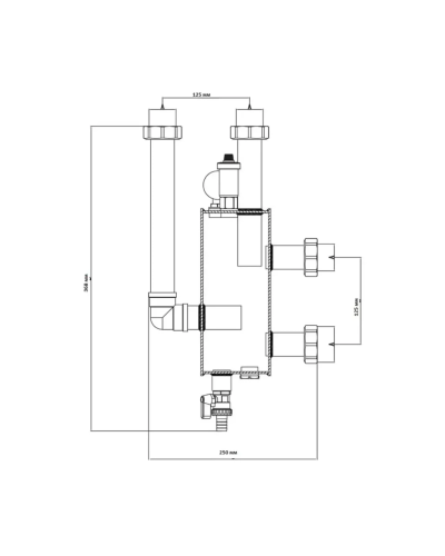 Гидравлическая стрелка  ViEiR((1шт), VIEIR