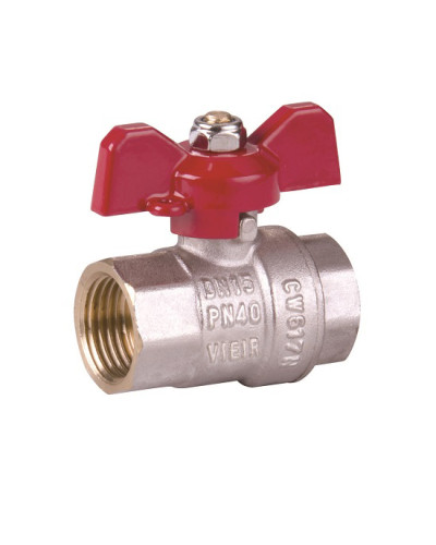 VR201-02 Кран шар3/4F/F( Б) КРАС. НИКЕЛЬ(96/12), VIEIR