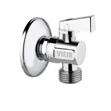 Угловой кран   1/2"-1/2" "VIEIR" хром(100/1шт)