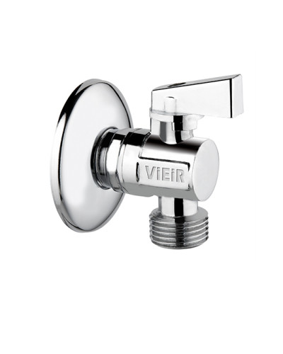 Угловой кран   1/2-1/2 VIEIR хром(100/1шт), VIEIR