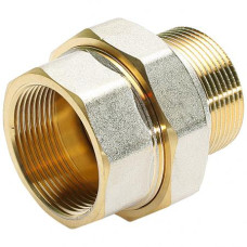 Муфта американка для прямого соединения  никелированная  11/2"г/ш(2/18)