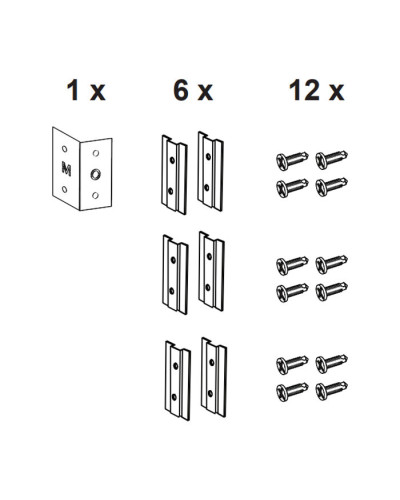 Кронштейны установки модуля инсталляции в профиль (комплект 6 шт)