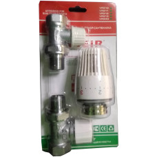VR312 Комплект терморег. 1/2" ПРЯМОЙ (25/1шт)