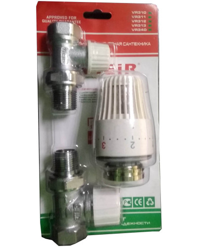 VR312 Комплект терморег. 1/2 ПРЯМОЙ (25/1шт), VIEIR