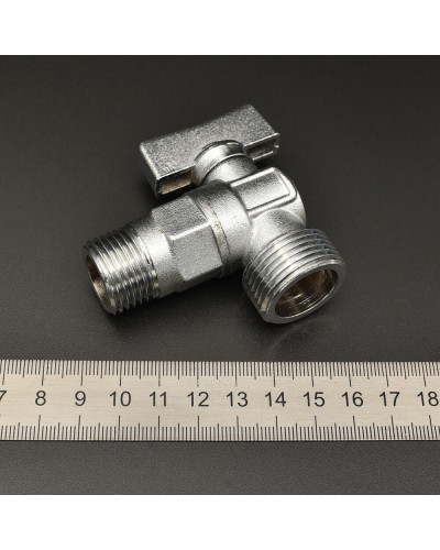 Угловой кран   1/2-3/4  VER-PROмат. хром  LUX (100шт), VIEIR