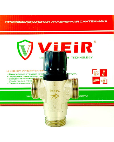 Термостатический смесительный клапан 35-60℃ ViEiR (36/1шт), VIEIR