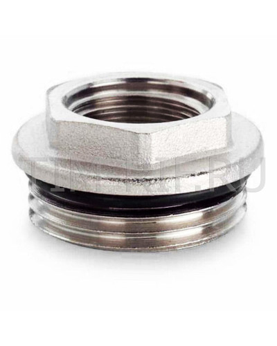 Футорка с уплотнительным кольцом 1/2 г * 3/4 ш,никелированный(10/250), TIM