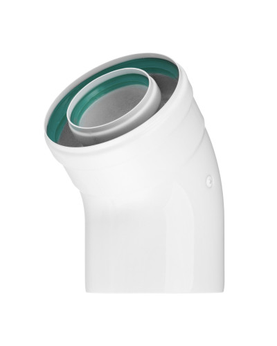 Колено коаксиальное 60х100-45, УТДК