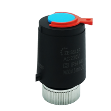 Сервопривод электротермический нормально закрытый (черный) M30*1.5(1/60)