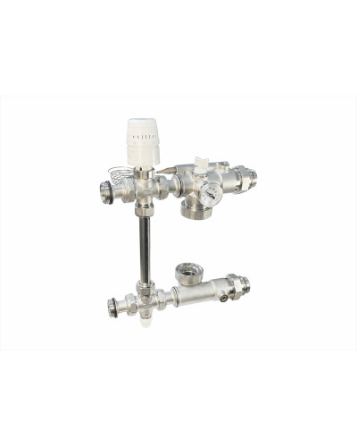 Насосно-смесительный узел с термоголовкой, без насоса, монтажная длина насоса 130 мм VALFEX (1) К, Valfex