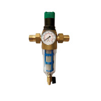 Фильтр с регулятором давления и манометром 3/4" для холод. воды"ViEiR" (10/1шт)