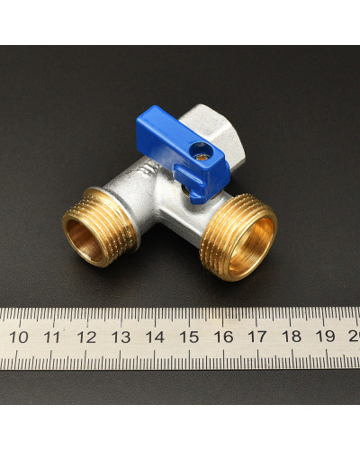 VER343 Угл. кран 3-х проход.ЛАТУНЬ VIEIR (100/10шт), VIEIR