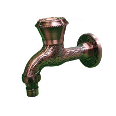 VR324 Кран с носиком (короткий)декор/бронза (50/1шт)