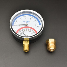 YE10 Термоманометры (верт)1/2"10"БАР ""(50/1шт)