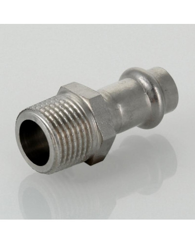 Пресс-фитинг из нержавеющей стали с наружной резьбой  42mm*11/2(4/24), TIM