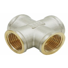 Крестовина никелированная 1/2г*1/2г*1/2г*1/2г (10/70)