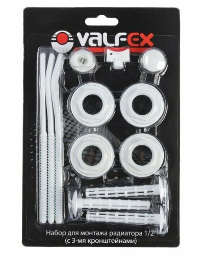 Комплект для монтажа  радиаторов с 3-мя  кронштейнами  1/2 VALFEX (40), Valfex