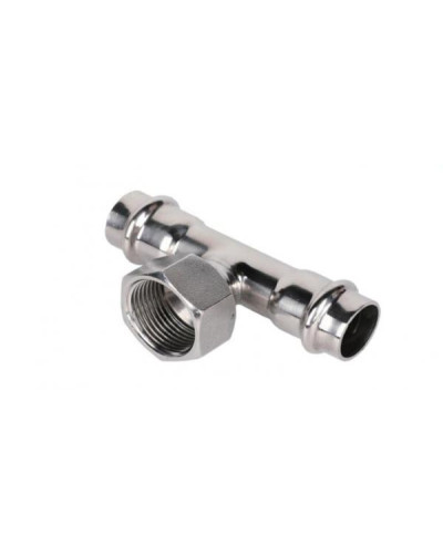 Пресс-тройник из нержавеющей стали с внутренней резьбой 22mm*3/4(5/40), TIM