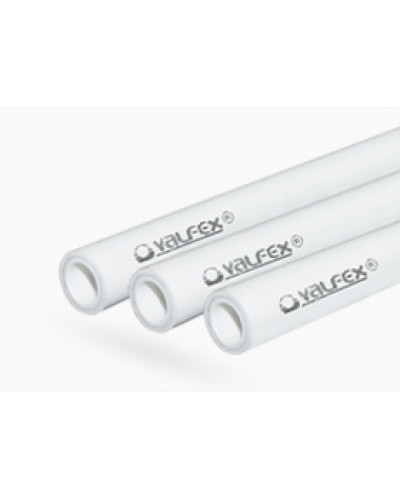 Труба армированная ALUMINIUM, SDR 6 PN25, ø 20х3,4 мм (70) ШТАНГА 2 МЕТРА (Valfex) БЕЛАЯ, Valfex