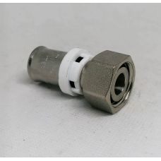 Пресс-фитинг с накидной гайкой и прокладкой O-ring никелированный  16*1/2(30/240)