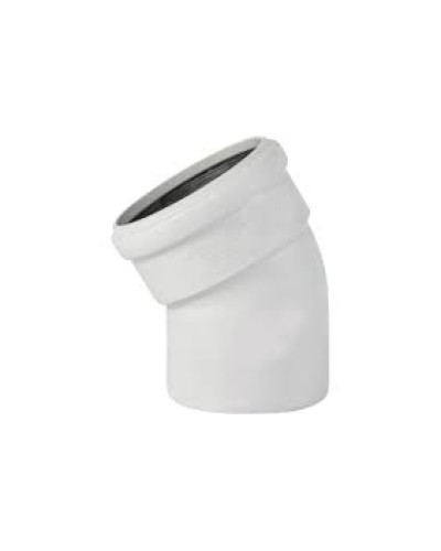 Отвод с раструбом 110х45°, Светло-серый RAL 7035, Ostendorf Skolan dB