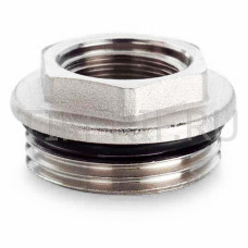 Футорка с уплотнительным кольцом 3/4" г *1" ш,никелированный(10/220)