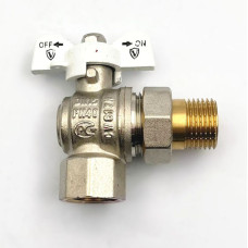 Кран угловой с американкой 1/2" "ViEiR"(64/8шт)