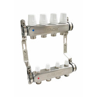 Блок колл. НЕРЖ с ручн. регулир. клап. 1"х 5 вых Евроконус 3/4" VALFEX (2) К