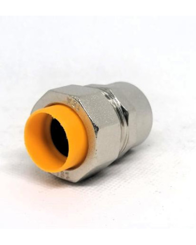 Муфта труба-вн.резьба  для газа (никелированная) 1/2*15(10/140), TIM