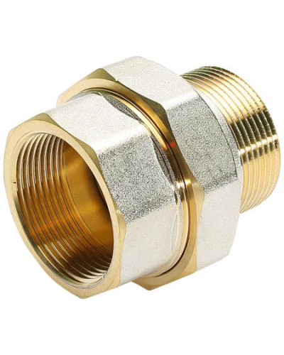Муфта американка для прямого соединения  никелированная  11/4г/ш(4/24), TIM
