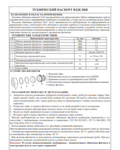 Муфта 25X1F VER-PRO (80/5шт), VIEIR