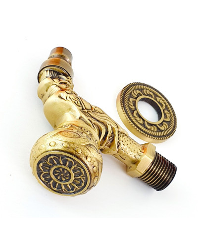 Кран с носиком ретро (короткий) декор/бронза ViEiR (50/1шт), VIEIR