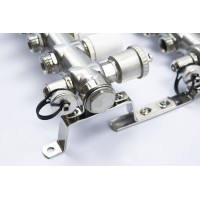 Распределительная группа коллекторов с расход. 2-вых  НЕРЖ. БЕЗ КРАНОВ  1"x3/4" "ViEiR" (5/1шт)