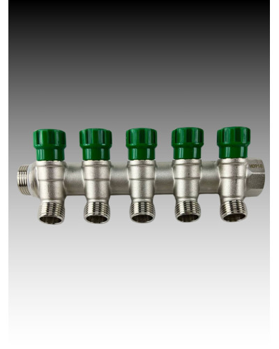 Кол-р регулир. под 45°, 3/4г/ш х 1/2ш - 5 вых. под конус, TIM