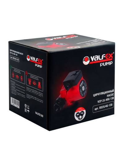 Циркуляционный насос VALFEX VCP 25-40G 130мм (с гайками) (8)