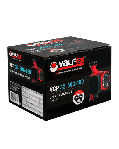 Циркуляционный насос VALFEX VCP 32-60G 180мм (с гайками) (8)
