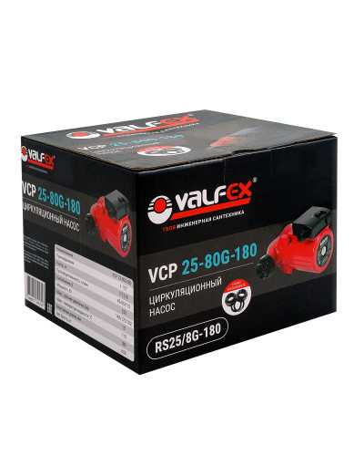 Циркуляционный насос VALFEX VCP 25-80G 180мм (с гайками) (4)