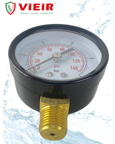 YLA10 Манометр радиальный 10бар  (100/1шт), VIEIR