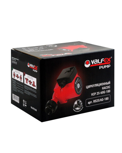 Циркуляционный насос VALFEX VCP 25-60G 180мм (с гайками) (8)