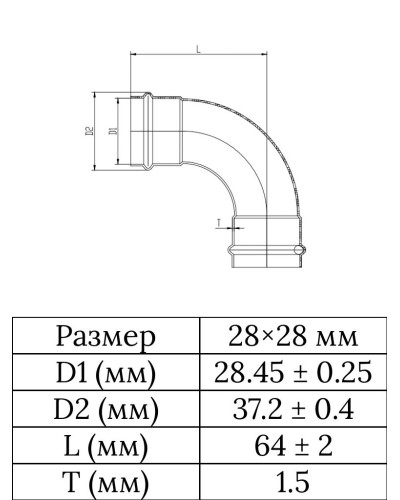 Уголок 90° внутренний/внутренний из нержавеющей стали 28×28  VER-PRO (24/3шт), VIEIR