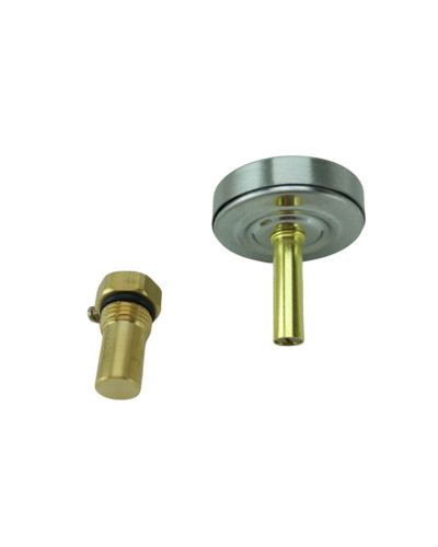 Термометр биметаллический d 40мм, с погружной гильзой ViEiR (200/1шт), VIEIR