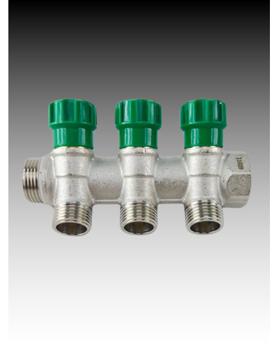 Кол-р регулир. под 45°, 3/4г/ш х 1/2ш - 3 вых. под конус, TIM