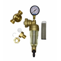 JC148 Фильтр своб. вращ.с маном.1/2" СТЕКЛО(15/1шт)