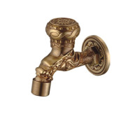 Кран с носиком ретро (короткий) декор/бронза "ViEiR" (50/1шт)