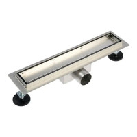 Душевой лоток с решеткой под кладку плитки защита от запаха:(сухой +гидрозатвор) (70*600мм)(1/4)