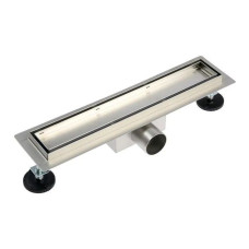 Душевой лоток с решеткой под кладку плитки  защита от запаха:(сухой +гидрозатвор) (70*400мм)(1/4)