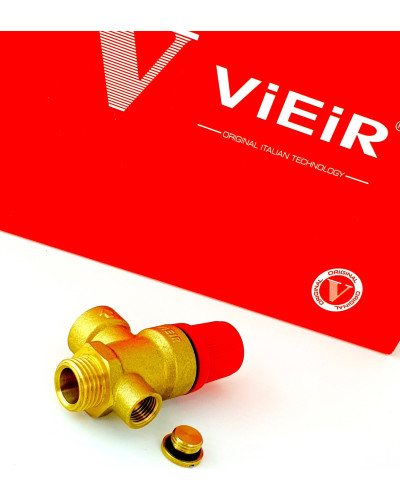 VR11FMK-3 3BAR    Предохранительный  клапан 1/2гх1/2ш красный VR11KFM-3 ViEiR (100/10шт), VIEIR